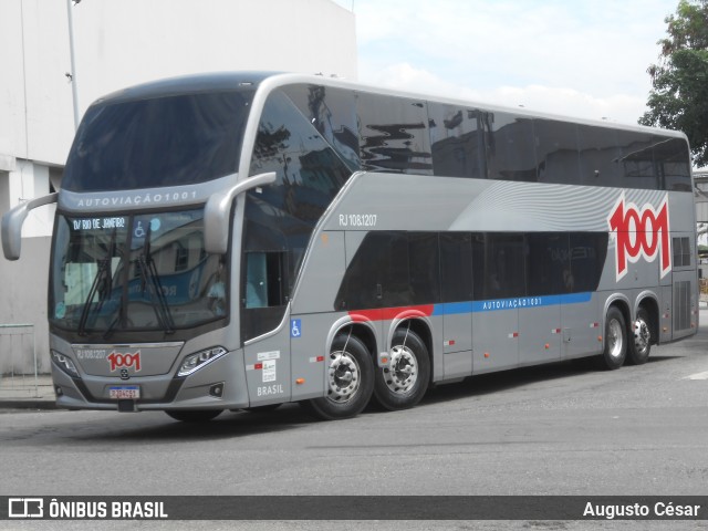 Auto Viação 1001 RJ 108.1207 na cidade de Rio de Janeiro, Rio de Janeiro, Brasil, por Augusto César. Número da foto: #12649608.