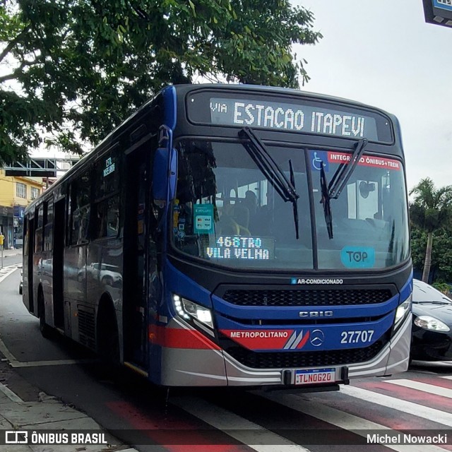 BB Transportes e Turismo 27.707 na cidade de Itapevi, São Paulo, Brasil, por Michel Nowacki. Número da foto: #12651109.