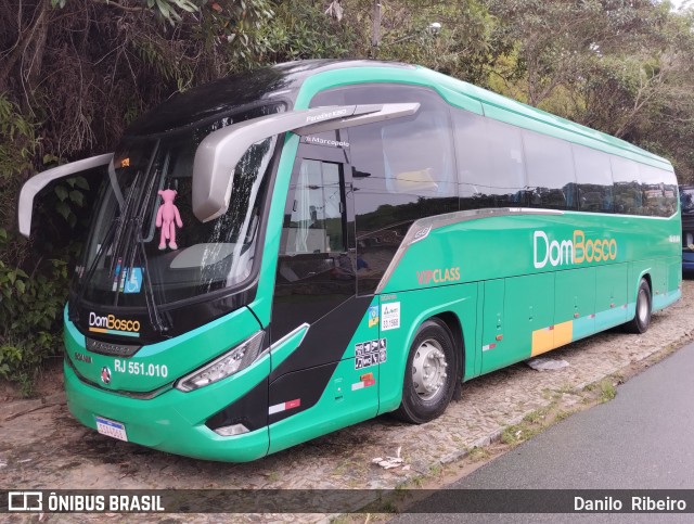 Dom Bosco Turismo e Transportes RJ 551.010 na cidade de Valença, Rio de Janeiro, Brasil, por Danilo  Ribeiro. Número da foto: #12649294.