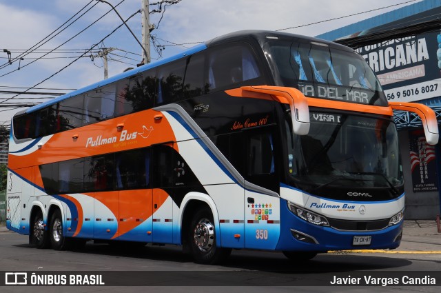 Pullman Bus 350 na cidade de Santiago, Santiago, Metropolitana de Santiago, Chile, por Javier Vargas Candia. Número da foto: #12648195.