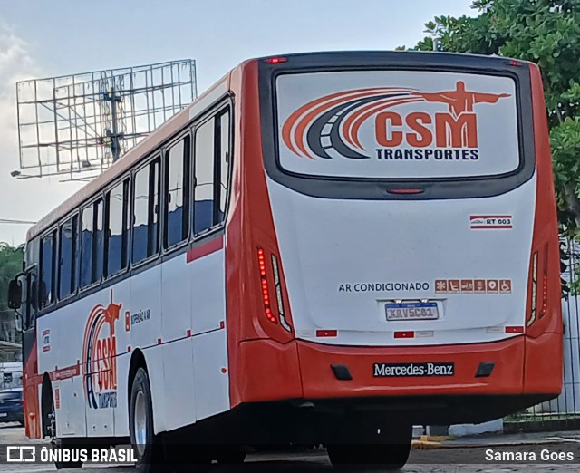 CSM Transporte e Turismo RT 003 na cidade de Belém, Pará, Brasil, por Samara Goes. Número da foto: #12649504.