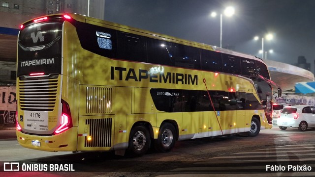Viação Nova Itapemirim 41176 na cidade de Santo André, São Paulo, Brasil, por Fábio Paixão. Número da foto: #12648391.