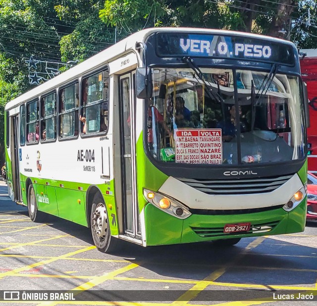 Transurb AE-004 na cidade de Belém, Pará, Brasil, por Lucas Jacó. Número da foto: #12648755.