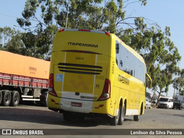 Viação Itapemirim 60045 na cidade de Caruaru, Pernambuco, Brasil, por Lenilson da Silva Pessoa. Número da foto: #12651131.