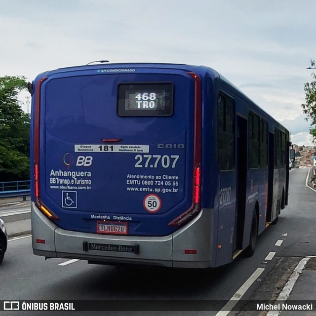 BB Transportes e Turismo 27.707 na cidade de Itapevi, São Paulo, Brasil, por Michel Nowacki. Número da foto: #12651114.