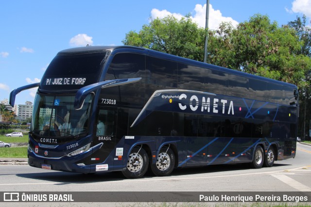 Viação Cometa 723018 na cidade de Resende, Rio de Janeiro, Brasil, por Paulo Henrique Pereira Borges. Número da foto: #12651339.
