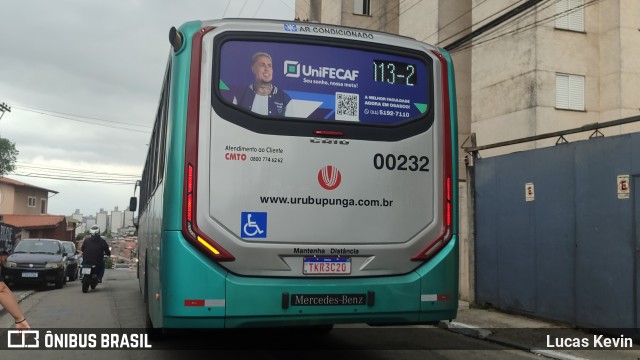 Auto Viação Urubupungá 00232 na cidade de Osasco, São Paulo, Brasil, por Lucas Kevin. Número da foto: #12647993.