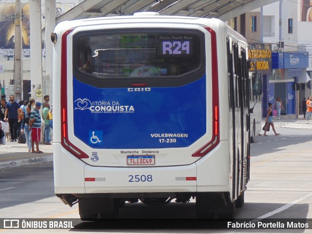 ATT - Atlântico Transportes e Turismo - Vitória da Conquista 2508 na cidade de Vitória da Conquista, Bahia, Brasil, por Fabrício Portella Matos. Número da foto: #12652605.