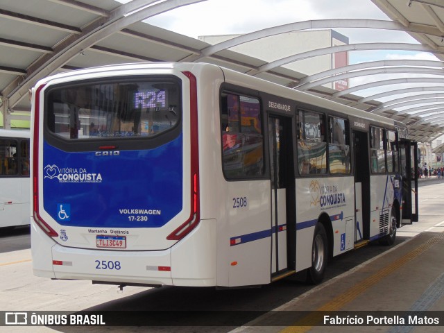 ATT - Atlântico Transportes e Turismo - Vitória da Conquista 2508 na cidade de Vitória da Conquista, Bahia, Brasil, por Fabrício Portella Matos. Número da foto: #12653147.