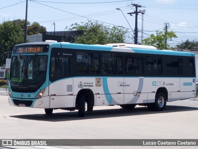 Viação Fortaleza 02221 na cidade de Fortaleza, Ceará, Brasil, por Lucas Caetano. Número da foto: #12653272.