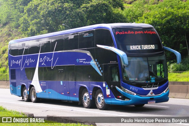 Marlim Azul Turismo 8015 na cidade de Piraí, Rio de Janeiro, Brasil, por Paulo Henrique Pereira Borges. Número da foto: #12653637.