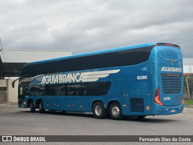 Viação Águia Branca 51290 na cidade de Vila Velha, Espírito Santo, Brasil, por Fernando Dias da Costa. Número da foto: #12651558.