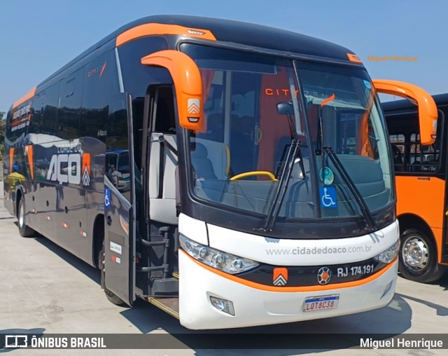 Viação Cidade do Aço RJ 174.191 na cidade de Duque de Caxias, Rio de Janeiro, Brasil, por Miguel Henrique. Número da foto: #12653524.