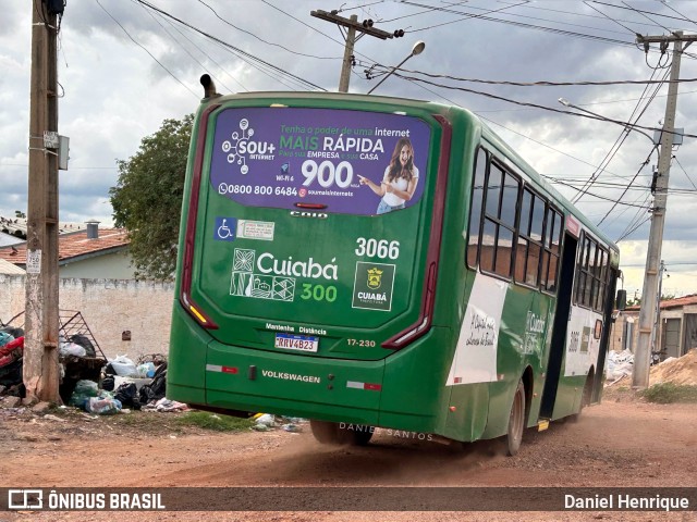 Expresso Caribus Transportes 3066 na cidade de Cuiabá, Mato Grosso, Brasil, por Daniel Henrique. Número da foto: #12652881.