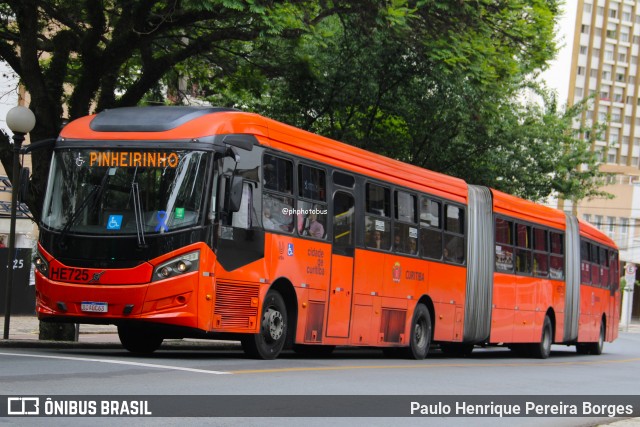 Auto Viação Redentor HE725 na cidade de Curitiba, Paraná, Brasil, por Paulo Henrique Pereira Borges. Número da foto: #12653553.