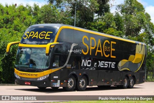 Expresso Nordeste 5512 na cidade de Curitiba, Paraná, Brasil, por Paulo Henrique Pereira Borges. Número da foto: #12653557.
