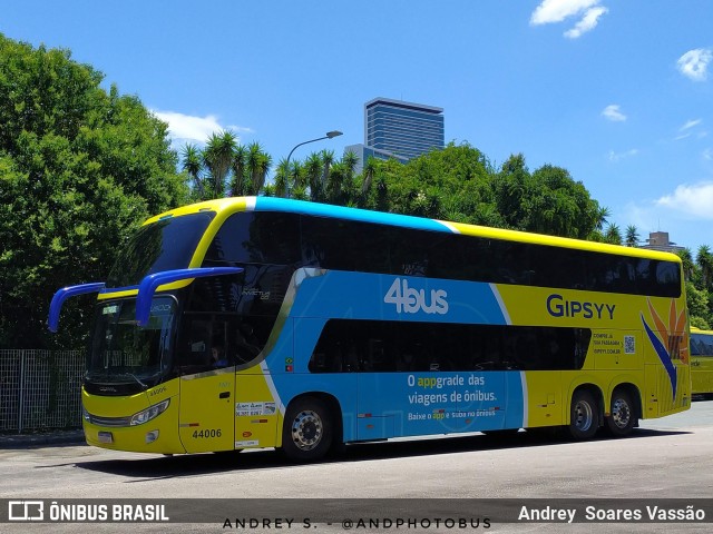 4bus - Cooperativa de Transporte Rodoviário de Passageiros Serviços e Tecnologia - Buscoop 44006 na cidade de Curitiba, Paraná, Brasil, por Andrey  Soares Vassão. Número da foto: #12654193.
