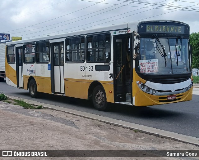 Belém Rio Transportes BD-193 na cidade de Belém, Pará, Brasil, por Samara Goes. Número da foto: #12652333.