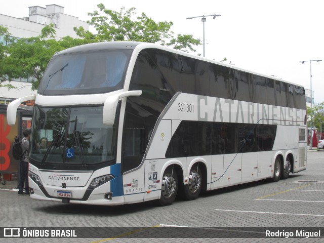 Auto Viação Catarinense 321301 na cidade de Rio de Janeiro, Rio de Janeiro, Brasil, por Rodrigo Miguel. Número da foto: #12652226.