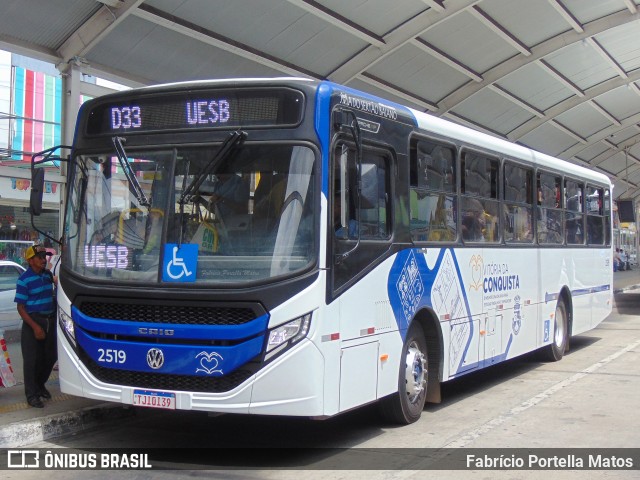 ATT - Atlântico Transportes e Turismo - Vitória da Conquista 2519 na cidade de Vitória da Conquista, Bahia, Brasil, por Fabrício Portella Matos. Número da foto: #12653298.
