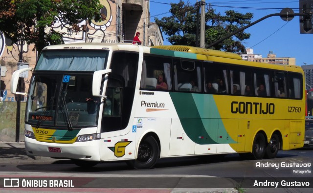 Empresa Gontijo de Transportes 12760 na cidade de Belo Horizonte, Minas Gerais, Brasil, por Andrey Gustavo. Número da foto: #12653567.