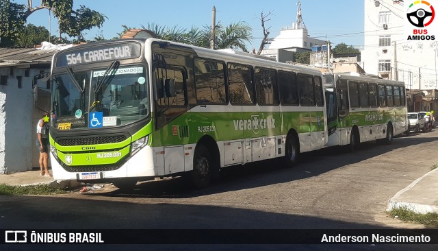 Viação Vera Cruz RJ 205.031 na cidade de Duque de Caxias, Rio de Janeiro, Brasil, por Anderson Nascimento . Número da foto: #12653718.