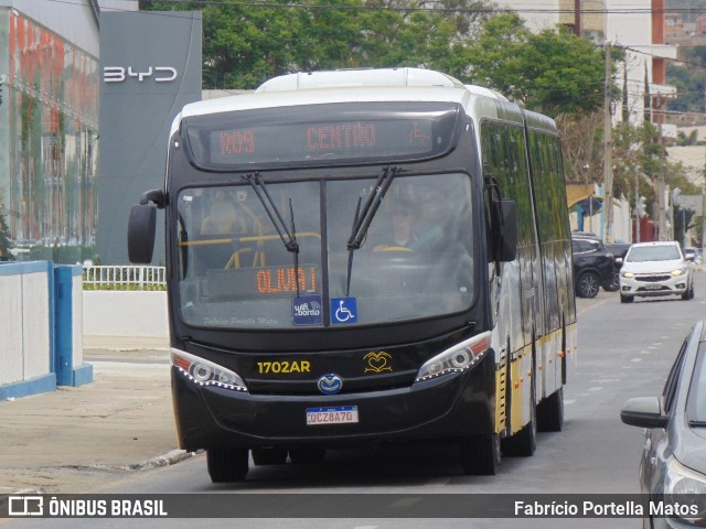Viação Rosa Vitória da Conquista 1702AR na cidade de Vitória da Conquista, Bahia, Brasil, por Fabrício Portella Matos. Número da foto: #12652555.