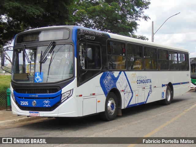 ATT - Atlântico Transportes e Turismo - Vitória da Conquista 2505 na cidade de Vitória da Conquista, Bahia, Brasil, por Fabrício Portella Matos. Número da foto: #12652565.