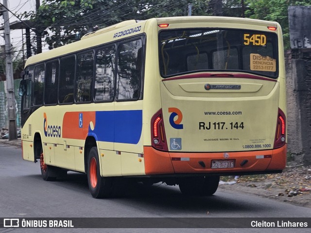 Coesa Transportes RJ 117.144 na cidade de São Gonçalo, Rio de Janeiro, Brasil, por Cleiton Linhares. Número da foto: #12653764.