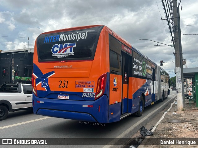 CMT - Consórcio Metropolitano Transportes 231 na cidade de Cuiabá, Mato Grosso, Brasil, por Daniel Henrique. Número da foto: #12653822.