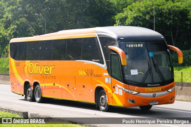 Oliver Turismo 2557 na cidade de Piraí, Rio de Janeiro, Brasil, por Paulo Henrique Pereira Borges. Número da foto: #12653647.