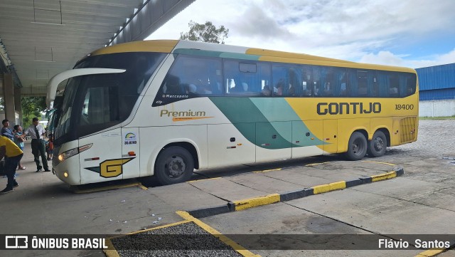 Empresa Gontijo de Transportes 18400 na cidade de Cruz das Almas, Bahia, Brasil, por Flávio  Santos. Número da foto: #12653838.