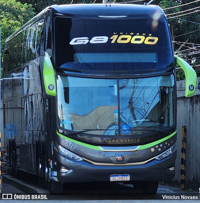 Viação Garcia 86119 na cidade de São José dos Campos, São Paulo, Brasil, por Vinicius Novaes. Número da foto: #12654687.