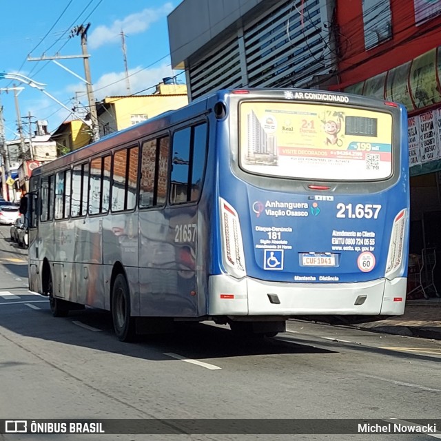 Viação Osasco 21.657 na cidade de Itapevi, São Paulo, Brasil, por Michel Nowacki. Número da foto: #12656123.
