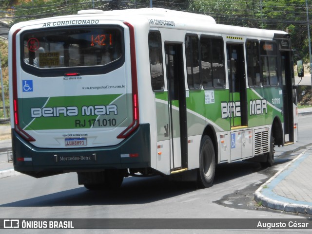 Viação Beira Mar RJ 171.010 na cidade de São João de Meriti, Rio de Janeiro, Brasil, por Augusto César. Número da foto: #12655258.