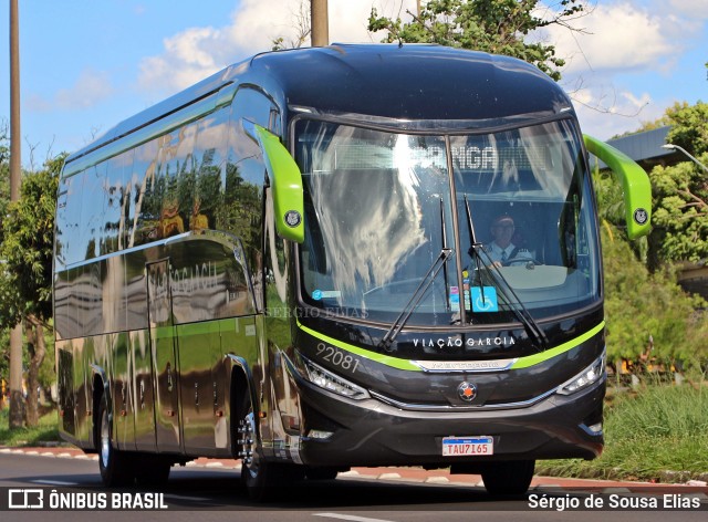 Viação Garcia 92081 na cidade de Bauru, São Paulo, Brasil, por Sérgio de Sousa Elias. Número da foto: #12655457.