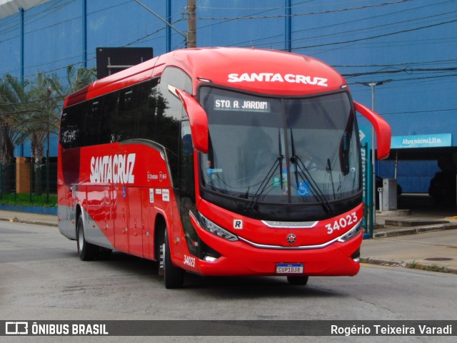 Viação Santa Cruz 34023 na cidade de São Paulo, São Paulo, Brasil, por Rogério Teixeira Varadi. Número da foto: #12655051.