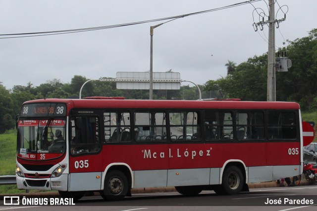 Transportes Mariscal Lopez 035 na cidade de Caacupé, Cordillera, Paraguai, por José Paredes. Número da foto: #12654638.