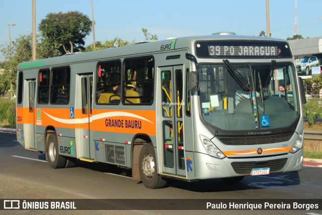 Transportes Coletivos Grande Bauru 2324 na cidade de Bauru, São Paulo, Brasil, por Paulo Henrique Pereira Borges. Número da foto: #12655791.