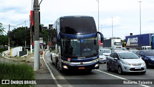Viação Cometa 17304 na cidade de São Paulo, São Paulo, Brasil, por Roberto Teixeira. Número da foto: #12655169.