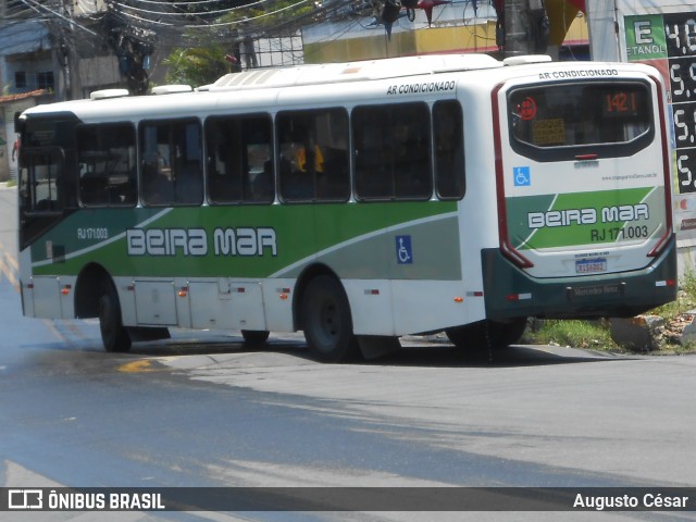 Viação Beira Mar RJ 171.003 na cidade de São João de Meriti, Rio de Janeiro, Brasil, por Augusto César. Número da foto: #12655263.