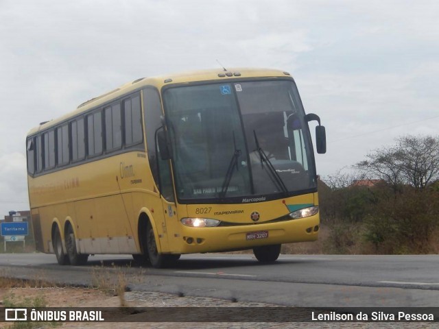 Viação Itapemirim 8027 na cidade de Toritama, Pernambuco, Brasil, por Lenilson da Silva Pessoa. Número da foto: #12655705.