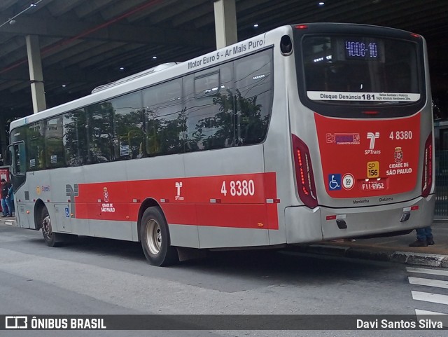 Express Transportes Urbanos Ltda 4 8380 na cidade de São Paulo, São Paulo, Brasil, por Davi Santos Silva. Número da foto: #12654286.