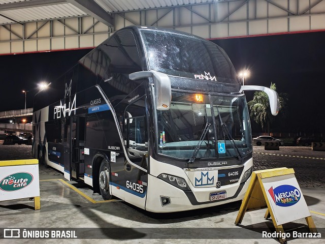 Empresa de Ônibus Nossa Senhora da Penha 64035 na cidade de Registro, São Paulo, Brasil, por Rodrigo Barraza. Número da foto: #12654906.