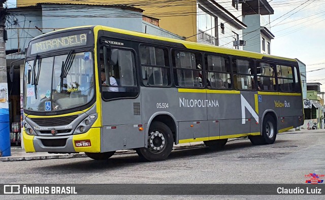 Viação Nilopolitana 05.504 na cidade de Nilópolis, Rio de Janeiro, Brasil, por Claudio Luiz. Número da foto: #12655370.