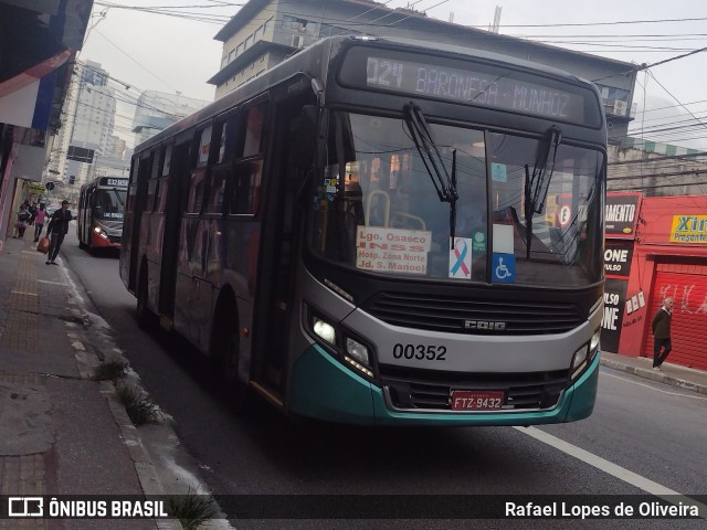 Auto Viação Urubupungá 00352 na cidade de Osasco, São Paulo, Brasil, por Rafael Lopes de Oliveira. Número da foto: #12654299.
