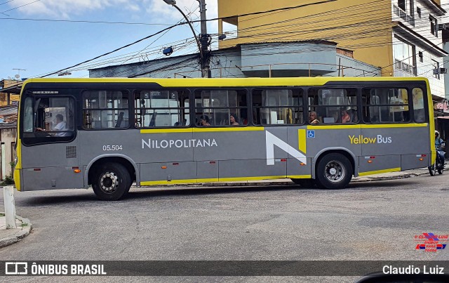 Viação Nilopolitana 05.504 na cidade de Nilópolis, Rio de Janeiro, Brasil, por Claudio Luiz. Número da foto: #12655372.