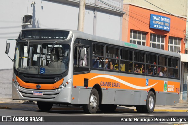 Transportes Coletivos Grande Bauru 2136 na cidade de Bauru, São Paulo, Brasil, por Paulo Henrique Pereira Borges. Número da foto: #12655784.