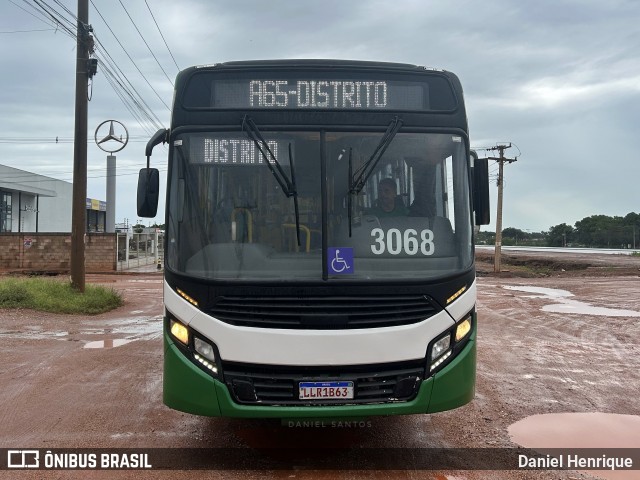 Expresso Caribus Transportes 3068 na cidade de Cuiabá, Mato Grosso, Brasil, por Daniel Henrique. Número da foto: #12608320.