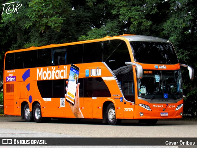 Expresso União 20109 na cidade de São Paulo, São Paulo, Brasil, por César Ônibus. Número da foto: #12609152.